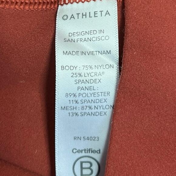 Athleta Brown Salutation Stash Pocket II Twist 7/8 Activewear Tight Leggings S - Picture 6 of 6